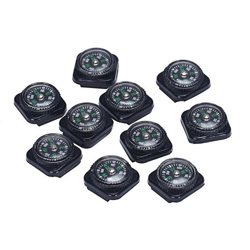 10PCS Mini Compass For Paracord Bracelet Outdoor Survival Mini Pocket Compass for Hiking Camping tools #20