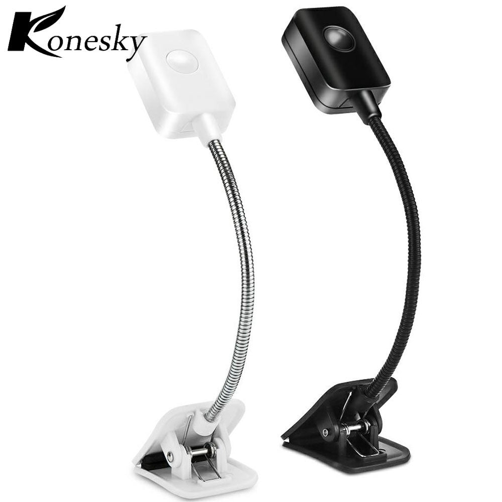 For Kindle Note Book Light Lamp White Color Booklight Led Ebook Light Mini Flexible Clip-on Book Reader Reading Lamp Convenient