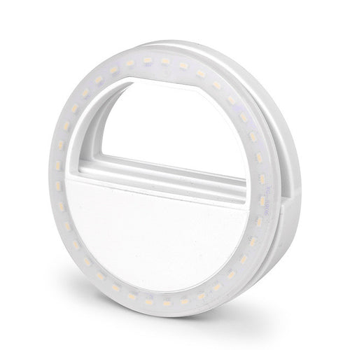 FORNORM LED Night Selfie Light Enhancing Photography Luminous Ring Light 36 bulbs USB Rechargeable For Smartphone Flash Lamp