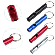 Load image into Gallery viewer, Mix Aluminum Emergency Survival Whistle Keychain For Camping Hiking