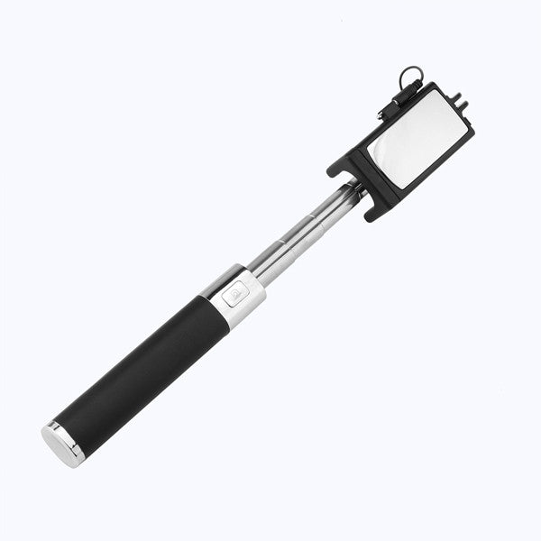 FORNORM Handheld Adjustable 270 Degree Flexible Telescoping Selfie Stick 3.5mm Wired Control with Mirror Smartphone for iPhone S