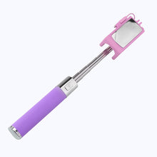 Load image into Gallery viewer, FORNORM Handheld Adjustable 270 Degree Flexible Telescoping Selfie Stick 3.5mm Wired Control with Mirror Smartphone for iPhone S