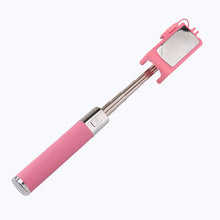 Load image into Gallery viewer, FORNORM Handheld Adjustable 270 Degree Flexible Telescoping Selfie Stick 3.5mm Wired Control with Mirror Smartphone for iPhone S