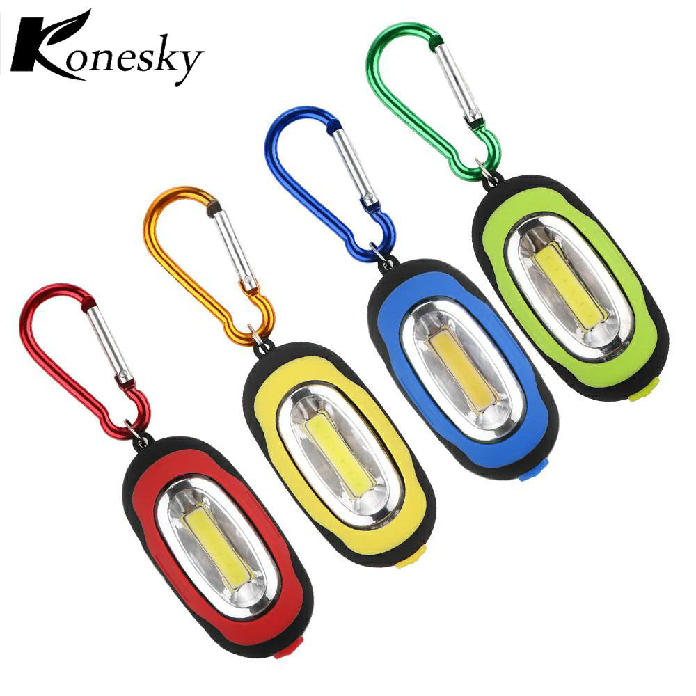 Ultra Bright 0.3WCOB LED Ultra Bright Outdoor Handle Led Light  Lamp Flashlight Torch Keychain LED Light Green//Blue/Red/Yellow