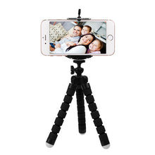 Load image into Gallery viewer, FORNORM Mini Portable Flexible Tripod with Phone Holder Bracket Stand Tripod Kit for iPhone7 Xiaomi For Samsung Mobile phone DSL