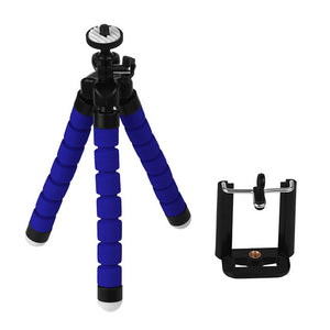 Mini Portable Flexible Tripod with Phone Holder Bracket Stand Tripod Kit