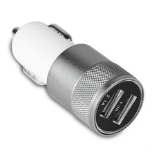 Load image into Gallery viewer, Powstro Aluminum 2 USB Ports Universal Dual USB Car Charger For iPhone 5 6 6 plus For ipad 2 3 4 5 For Samsung Galaxy S4 S5
