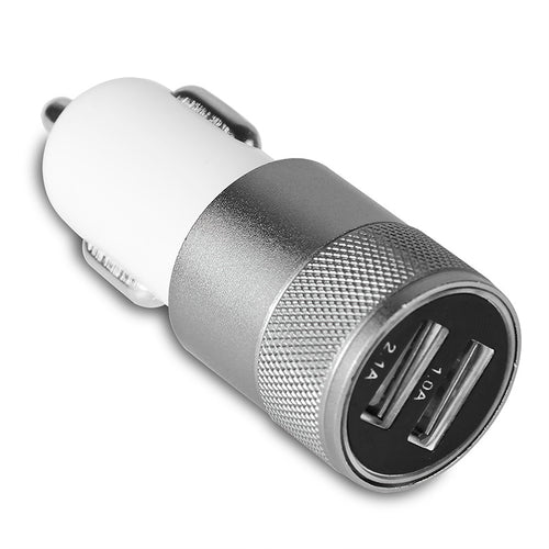 Powstro Aluminum 2 USB Ports Universal Dual USB Car Charger For iPhone 5 6 6 plus For ipad 2 3 4 5 For Samsung Galaxy S4 S5