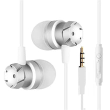 Load image into Gallery viewer, In-Ear Supper Bass Metal Earbuds Earphone Headphone Microphone 3.5mm