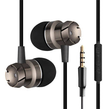 Load image into Gallery viewer, In-Ear Supper Bass Metal Earbuds Earphone Headphone Microphone 3.5mm