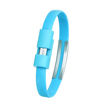 Load image into Gallery viewer, Wristband Micro USB Cable Charger Charging Data Sync For Android Cell Phone