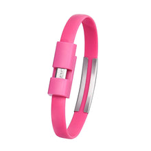 Load image into Gallery viewer, Wristband Micro USB Cable Charger Charging Data Sync For Android Cell Phone