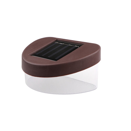 Waterproof Solar 2-LED Light Fence Lights Wall Lamp Cool White Auto ON/OFF At Night for Outdoor Courtyard Stairs Garden Fence Yard Roof