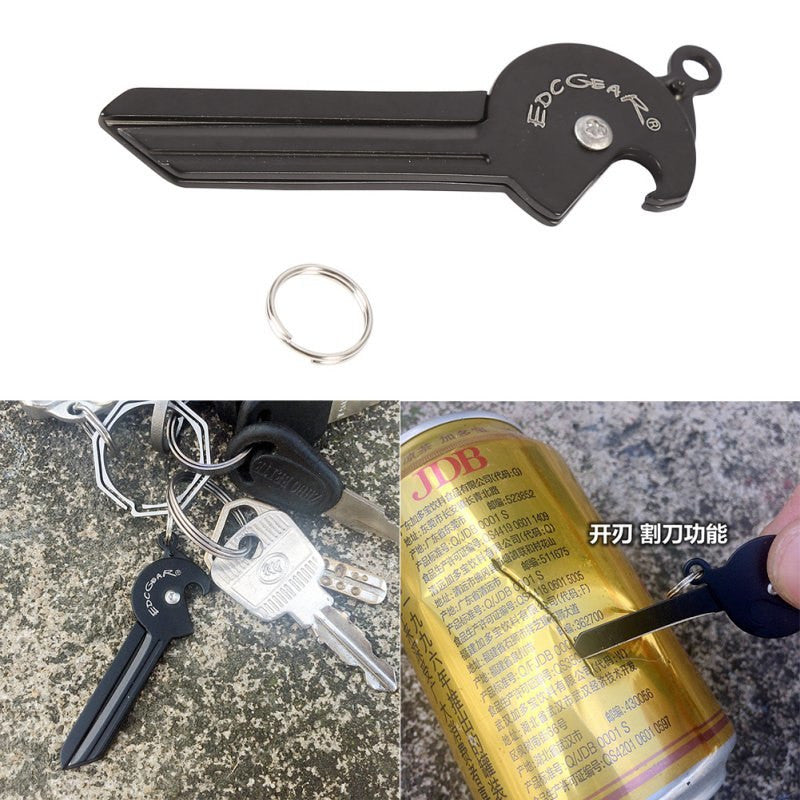 Functional EDC Gear Outdoor Pocket Tools Easy Carry Bottle Opener Mini Knife Travel Kit TM9