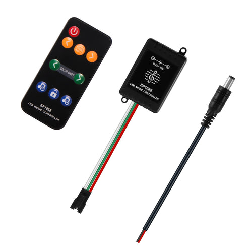LED Music Controller with 9 Keys Remote Controller Adjust Brightness