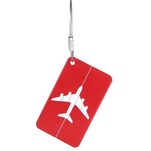 Hot Sale Luggage Tag Airplane Square Shape ID Suitcase Identity Address Name Labels Travel Accessories Luggage Board