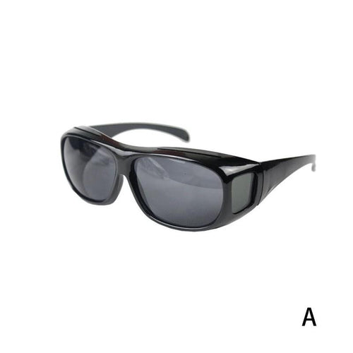 Night Optic HD Night Vision Wrap Around Driving Anti UV HD Glasses Sun Optics