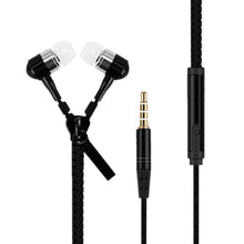 Load image into Gallery viewer, 3.5 mm Zipper In-ear Metal Bass Earphone Stereo Music Wired Earpieces With MIC for iPhone Samsung Xiaomi Oneplus MP3 Player