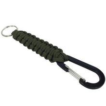 Load image into Gallery viewer, 550 Paracord Lanyard Keyring Outdoor Tactical Survival Tool Keychain Carabiner Clasp Hook Kits