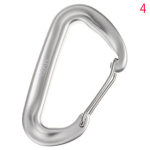 Aluminium Spring Clip Carabiner Hook For Climbing Quickdraw Equipment For 12KN