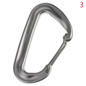 Aluminium Spring Clip Carabiner Hook For Climbing Quickdraw Equipment For 12KN