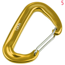 Load image into Gallery viewer, Aluminium Spring Clip Carabiner Hook For Climbing Quickdraw Equipment For 12KN