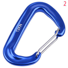 Load image into Gallery viewer, Aluminium Spring Clip Carabiner Hook For Climbing Quickdraw Equipment For 12KN