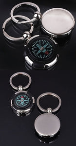 Cheap Tire compass round the compass compass key chain