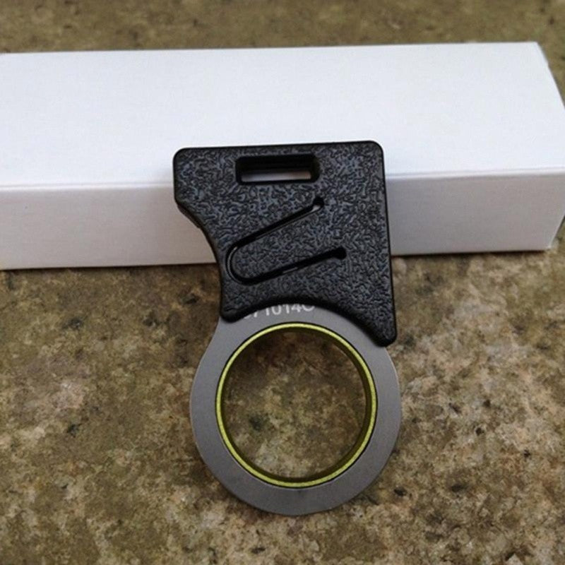 Outdoor Single Finger Sharp Twine Knife Cutter Cutting Rope Knife Hook Key chain EDC Car Gadget Emergency Rescue Camping Tools