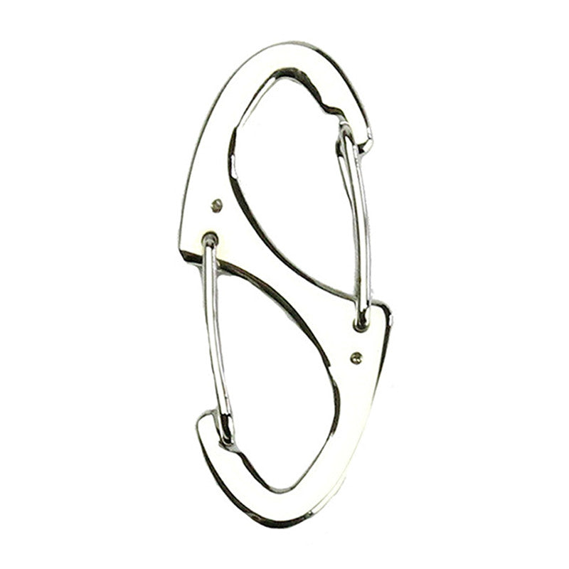 Metal 8 Shaped Buckle EDC Keychain Carabiner Fast Hook Tool Outdoor Camping