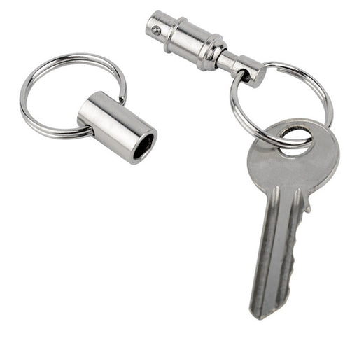 1pc Quick Release Pull Apart Removable Keyring Detachable Keychain Portable