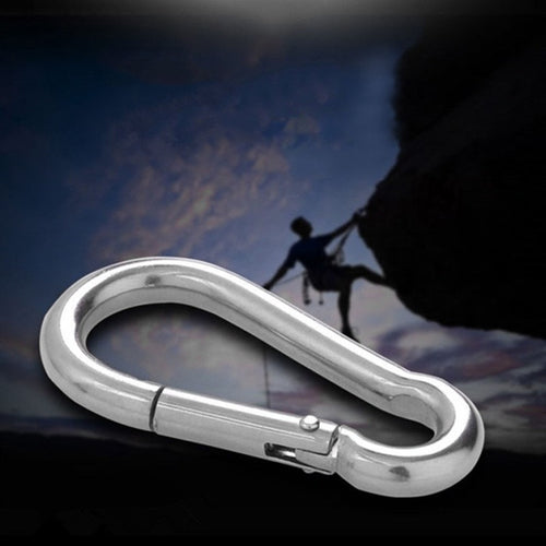 304 Stainless Steel Spring Snap Quick Link Lock Ring Carabiner M4 40mm