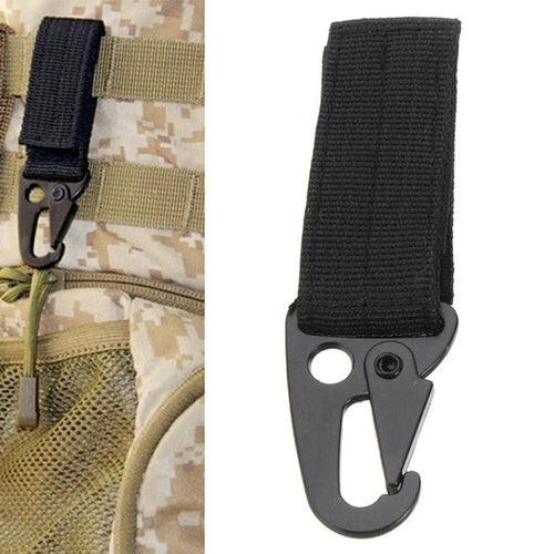 Military Nylon Key Hook Webbing Molle Buckle Hanging Belt Carabiner Clip(Size:11* 2.5cm)