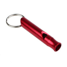 Load image into Gallery viewer, 1pc Mix Aluminum Emergency Survival Whistle Keychain For Camping Hiking   New MA30