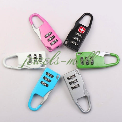 Cute Portable 1 PC Mini 3 Digit Combination Security Safe Travel Luggage Code Lock Padlock