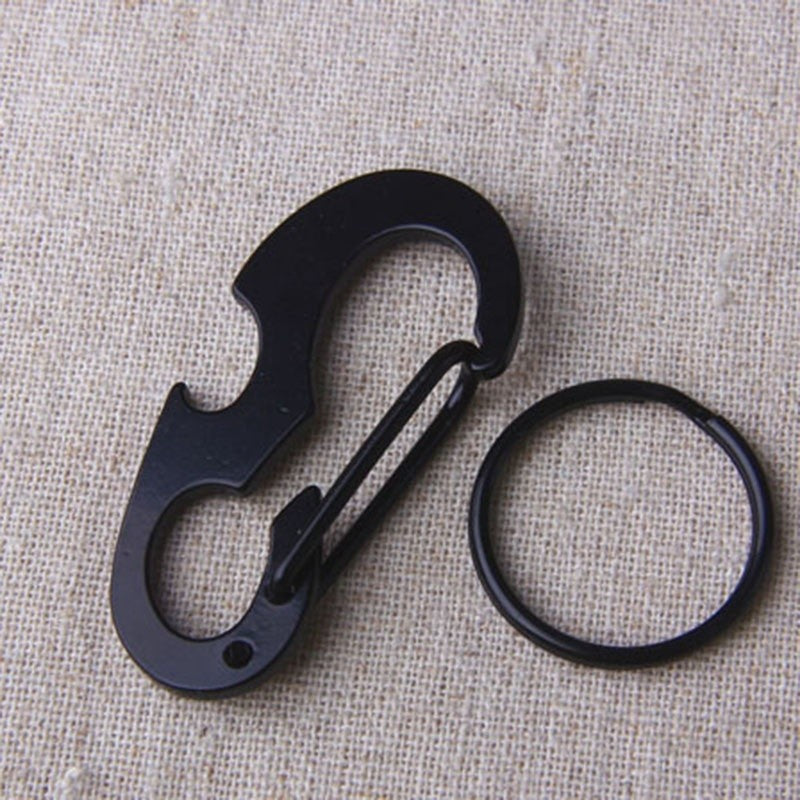 EDC Outdoor Camping Equipment Multifunction Tool Alloy style Carabiner Opener