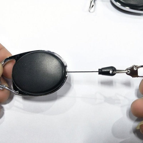 Men Telescopic  Adjustable Buckle Keyring Anti lost Ati theft Wire Rope Buckle Outdoor EDC Tool