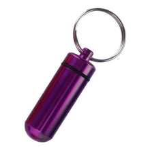 Load image into Gallery viewer, Proof D &#39;aluminum Water Box Medicine Organizer Pill Box Case Bottle Holder Container Keychain
