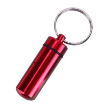 Load image into Gallery viewer, Proof D &#39;aluminum Water Box Medicine Organizer Pill Box Case Bottle Holder Container Keychain