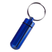 Load image into Gallery viewer, Proof D &#39;aluminum Water Box Medicine Organizer Pill Box Case Bottle Holder Container Keychain