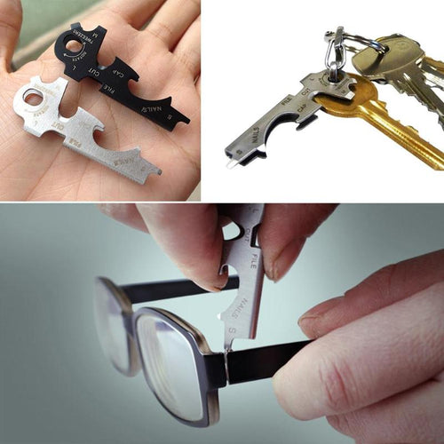 8 in 1 Multitools EDC Stainless Steel Multi-function Pocket Tool Keychain Outdoor Survival Gear Gadget emergent Pocket ToolZ95