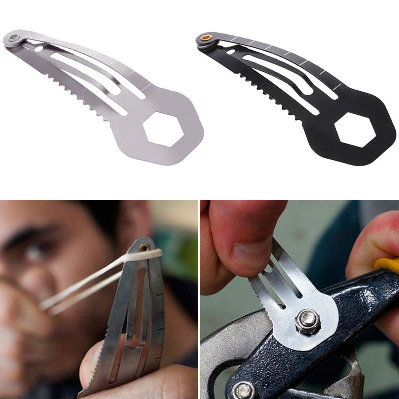 Multifunction Hairpin Stainless Steel EDC Survival Tool Women Self defense Tool