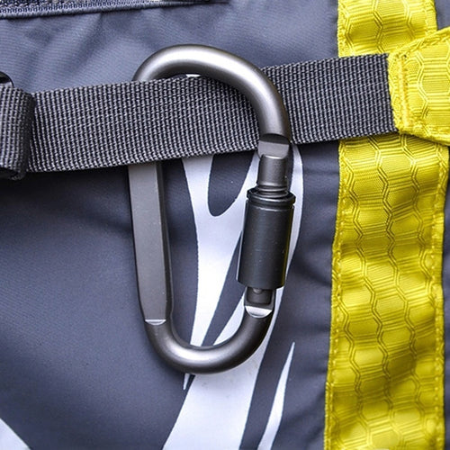 Camping Outdoor Aluminum D Ring Screw Locking Carabiner Hook Clip Key Chain