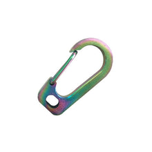 Load image into Gallery viewer, Titanium Alloy Key Chain Fast Hanging Buckle Mountaineering Buckle Quick Hanging Outdoor Equipment