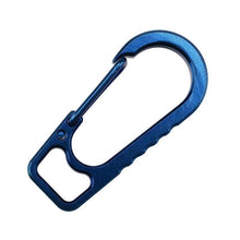 Load image into Gallery viewer, Outdoor Equipment Titanium Alloy Spring Hanging Buckle Anti lost Keychain EDC Camping Hiking Tool