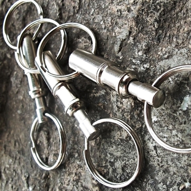 Pretty Trendy Detachable Removable Pull Apart Quick Release Keychain Key Rings