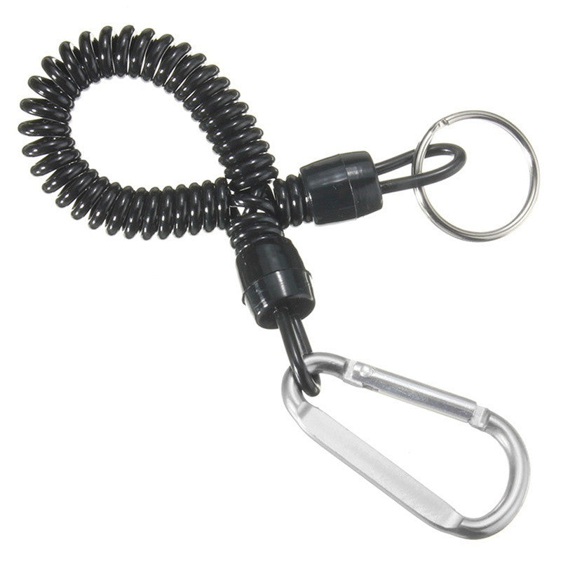 1 pcs  Portable Multifunction Outdoor Sports Climbing Packbage Carabiner Hook with spring rope
