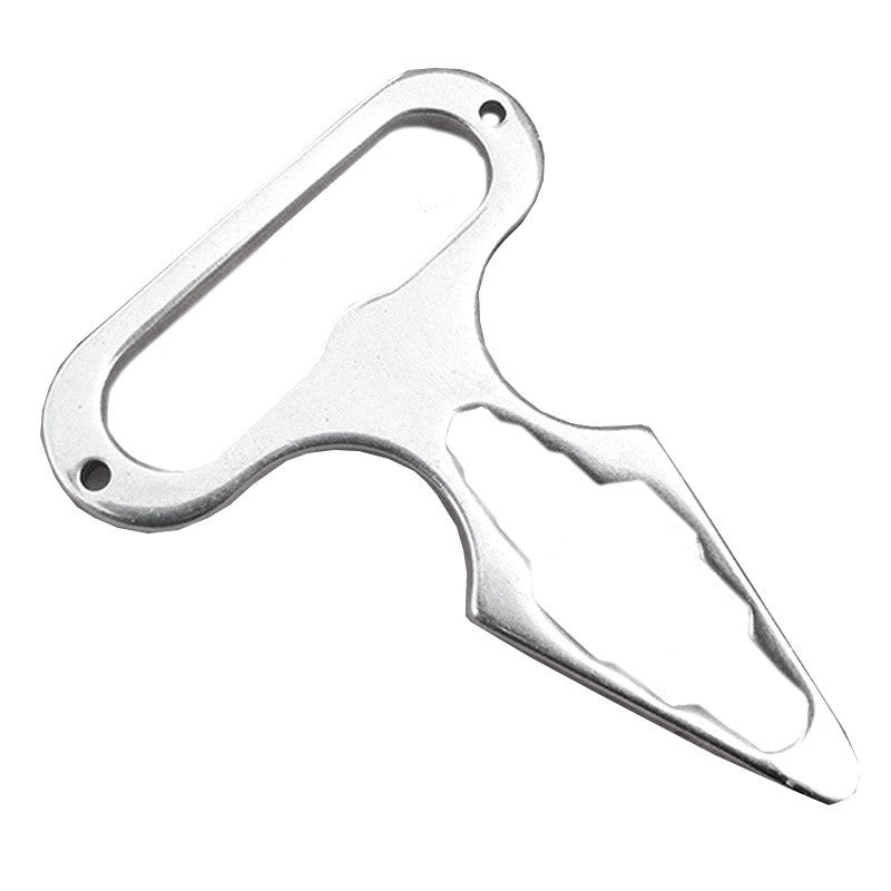 Stainless Steel Self Defense Keychain Multi Tool Bottle Opener Keychain EDC Gear