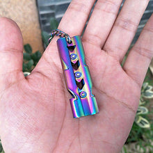 Load image into Gallery viewer, Whistle Outdoors Equipment High Score Bass Explosive Wild Quest Whistle Treble Metal Earthquake Life Saving Stainless Steel Whistle