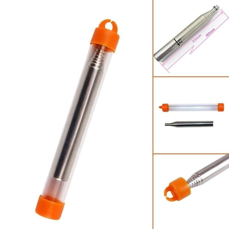 New Practical Blow Fire Tube Outdoor Portable Folding Assisted Fire Survival Tool Durable Camping